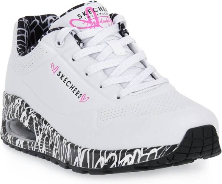 Skechers WBK UNO Lovng Stijlvolle Sneakers Wit Dames