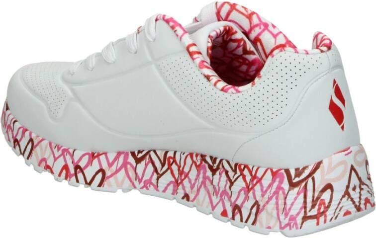 Skechers Stijlvolle Dames Imitatieleer Sneakers Wit Dames