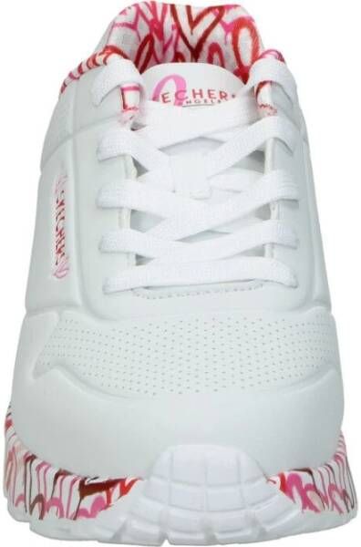 Skechers Stijlvolle Dames Imitatieleer Sneakers Wit Dames