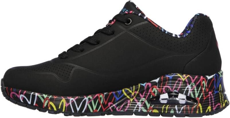 Skechers Uno Sneakers Liefdevolle Liefde Zwart Dames