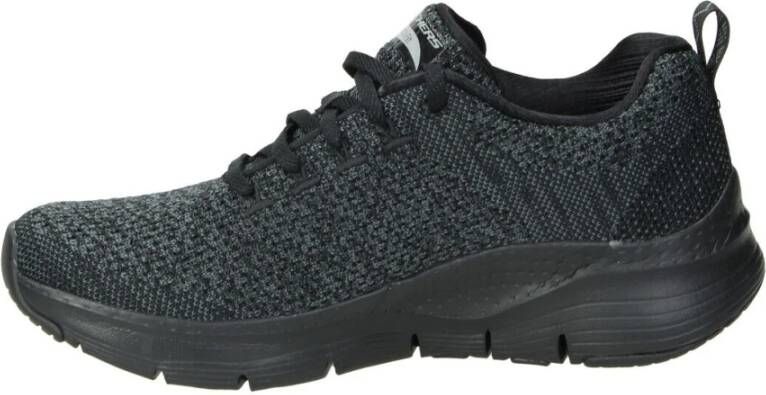 Skechers Dames Sneakers Synthetische Stof Casual Zwart Dames