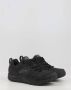 Skechers Waterdichte Zwarte Sneakers Platte Zool Veters Black Heren - Thumbnail 5