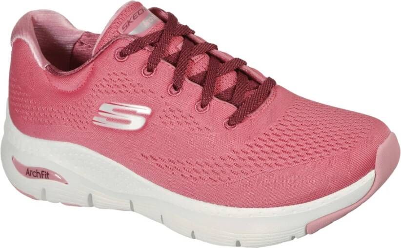 Skechers Sportieve Arch Fit Memory Foam Schoenen Pink Dames