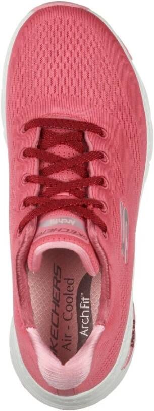 Skechers Sportieve Arch Fit Memory Foam Schoenen Pink Dames