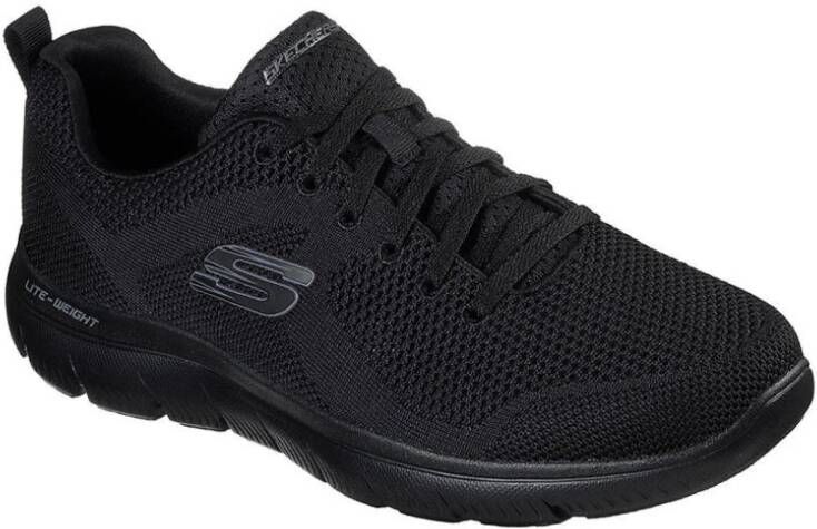 Skechers Sportieve Gebreide Sneakers Black Heren