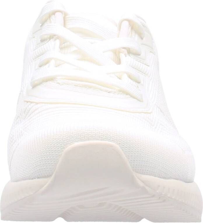 Skechers Sportieve Gebreide Veterschoen White Heren