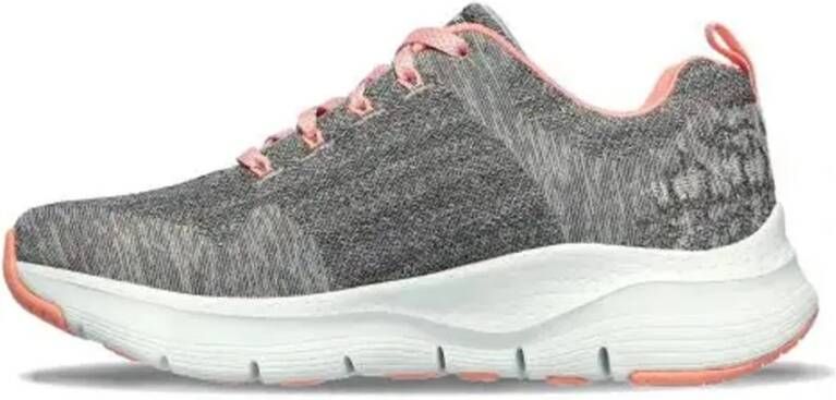 Skechers Sportieve Mesh Sneaker met Arch Support Gray Dames