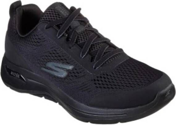 Skechers Sportieve Mesh Veterschoenen Black Heren