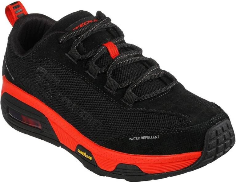 Skechers Sportieve Suède Sneakers met Memory Foam Black Heren