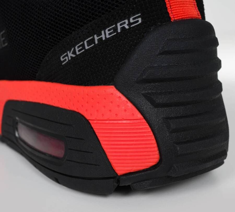 Skechers Sportieve Suède Sneakers met Memory Foam Black Heren