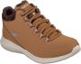 Skechers Sporty High-Top Nubuck Sneakers Brown Dames - Thumbnail 3