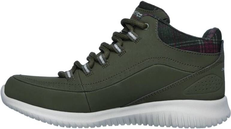 Skechers Sporty High-Top Nubuck Sneakers Green Dames