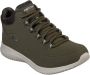 Skechers Sporty High-Top Nubuck Sneakers Green Dames - Thumbnail 3