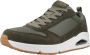 Skechers Uno Stacre Heren Sneakers Olijfgroen - Thumbnail 4