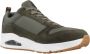 Skechers Uno Stacre Heren Sneakers Olijfgroen - Thumbnail 6