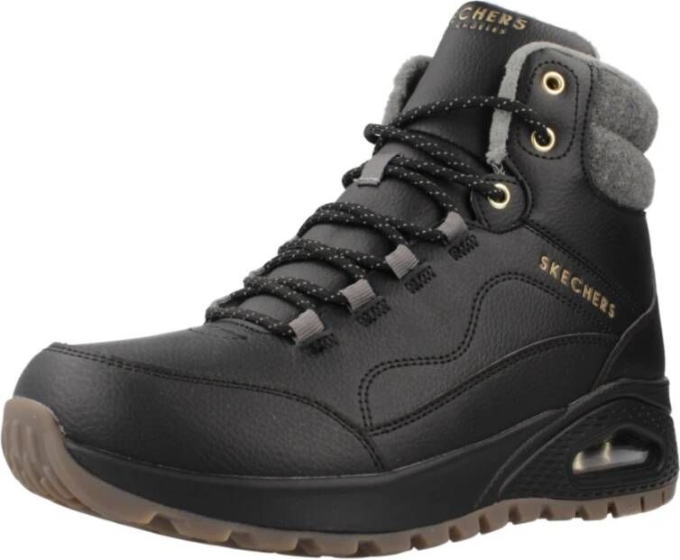 Skechers Stevige Veterschoenen Black Dames