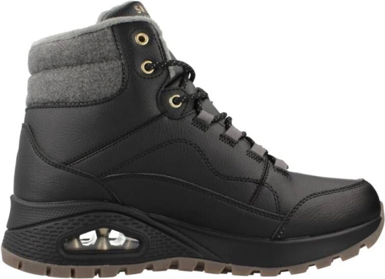 Skechers Stevige Veterschoenen Black Dames