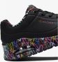 Skechers Sneakers met sleehak UNO-LOVING LOVE met coole graffiti-print vrijetijdsschoen lage schoen veterschoen - Thumbnail 7