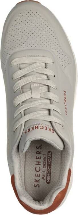 Skechers Stijlvolle Hardloopschoenen met Luchtgekoeld Comfort Gray Heren