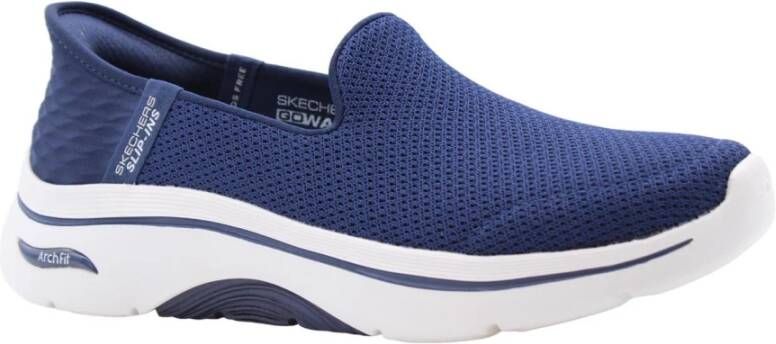 Skechers Stijlvolle Mocassin Schoenen voor Vrouwen Blue Dames