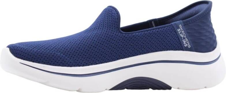 Skechers Stijlvolle Mocassin Schoenen voor Vrouwen Blue Dames