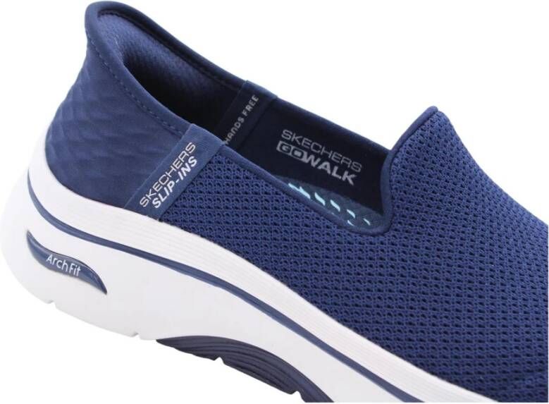 Skechers Stijlvolle Mocassin Schoenen voor Vrouwen Blue Dames