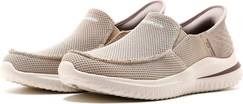 Skechers Stijlvolle Mocassins voor Heren Beige Heren