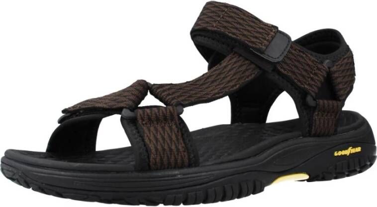 Skechers Stijlvolle Platte Sandalen Rip Tide Brown Heren