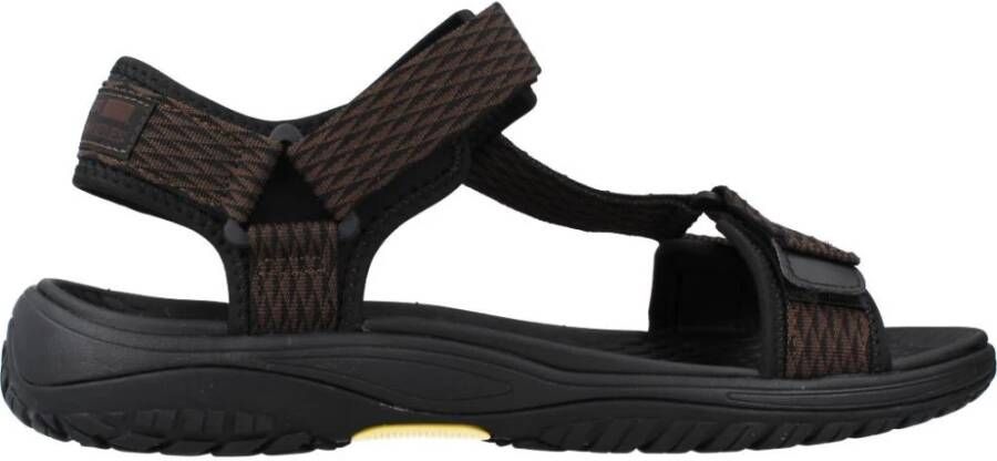 Skechers Stijlvolle Platte Sandalen Rip Tide Brown Heren