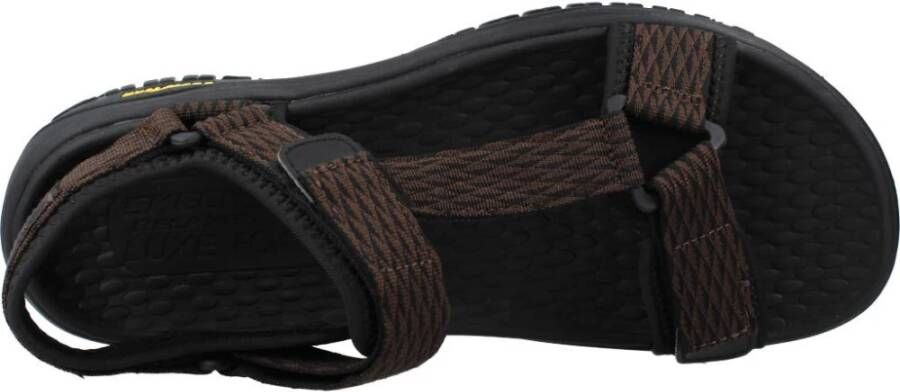 Skechers Stijlvolle Platte Sandalen Rip Tide Brown Heren