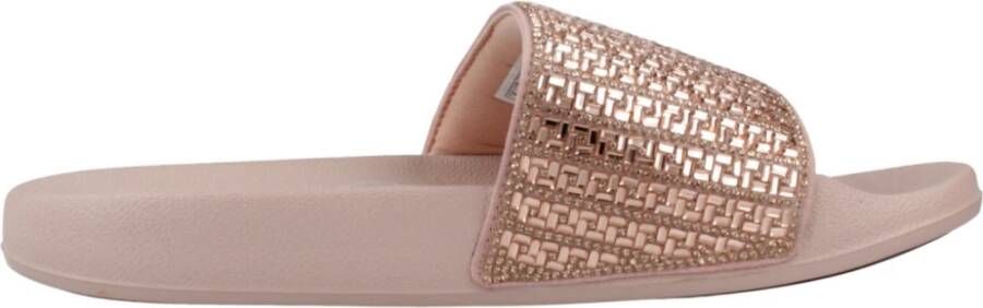 Skechers Stijlvolle Sliders met Pop Up Detail Pink Dames