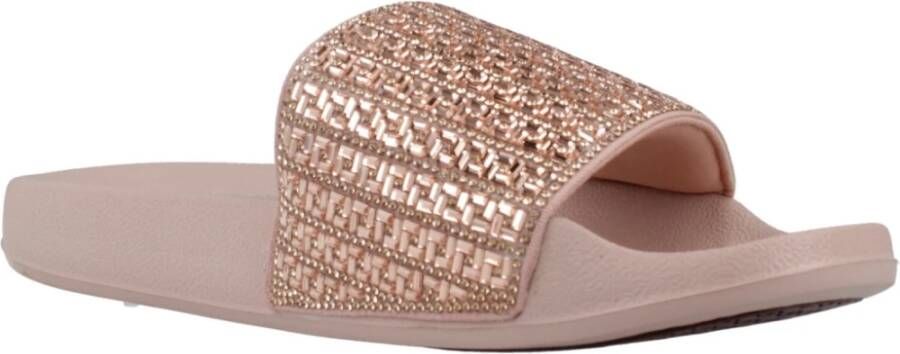 Skechers Stijlvolle Sliders met Pop Up Detail Pink Dames