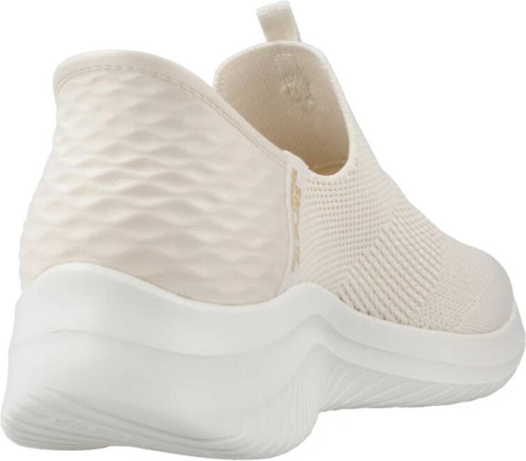 Skechers Stijlvolle Slip-On Sneakers voor Vrouwen Beige Dames