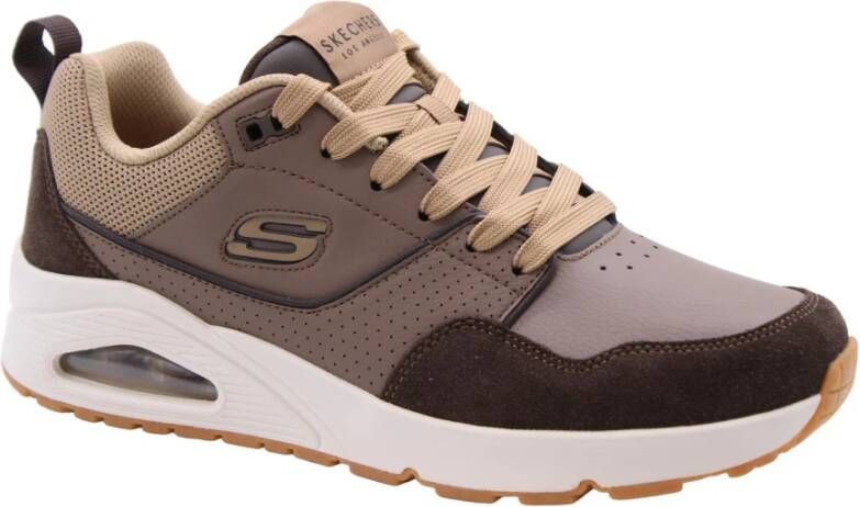 Skechers Stijlvolle Sneaker Collectie voor Mannen & Vrouwen Brown Heren