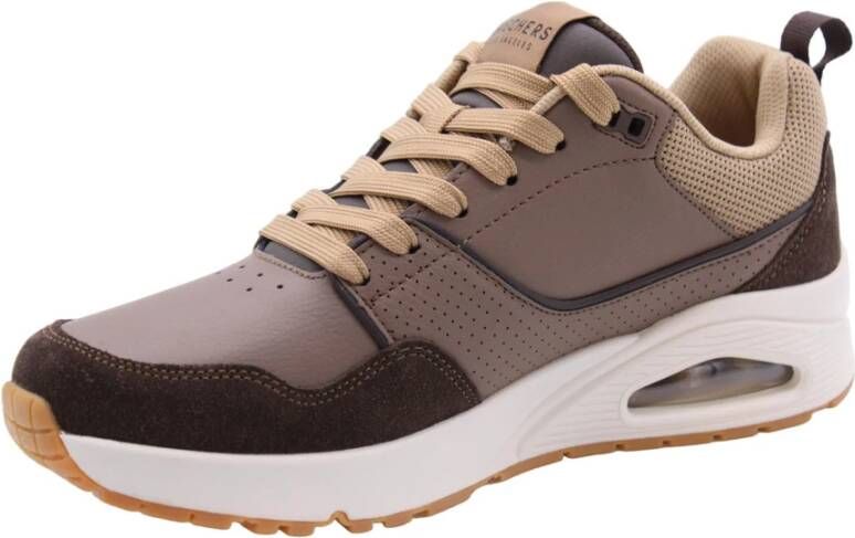 Skechers Stijlvolle Sneaker Collectie voor Mannen & Vrouwen Brown Heren