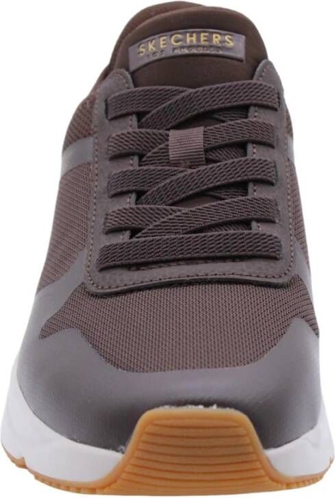 Skechers Stijlvolle Sneaker met Kitkat Accent Brown Heren