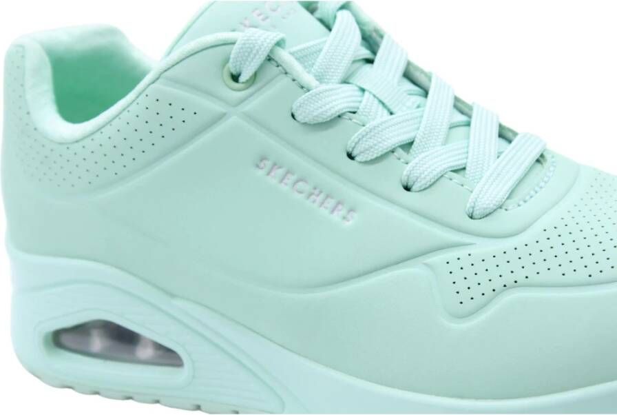 Skechers Stijlvolle Sneaker met Oliebol Touch Green Dames