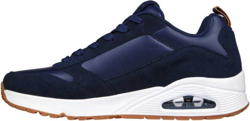 Skechers Stijlvolle Uno-Stacre Sneakers voor Mannen Blue Heren