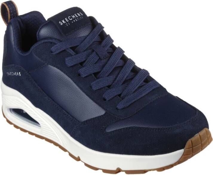 Skechers Stijlvolle Uno-Stacre Sneakers voor Mannen Blue Heren