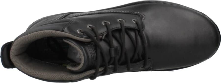 Skechers Stijlvolle Veterschoenen voor Mannen Black Heren