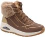 Skechers Uno Rugged Fall Shimmer Dames Laarzen Taupe Goud - Thumbnail 5