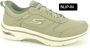 Skechers Taupe Lycra Slip-On Sneakers Beige Heren - Thumbnail 2