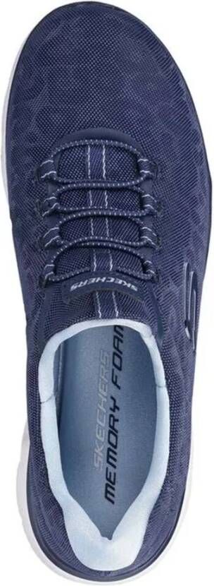 Skechers Toppen Fonkelende Sport Sneakers Blue Dames