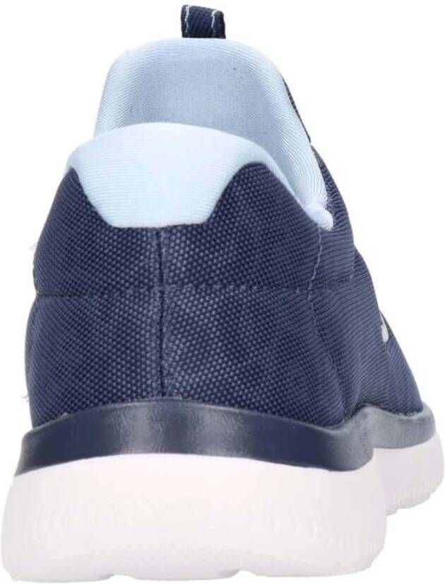 Skechers Toppen Fonkelende Sport Sneakers Blue Dames