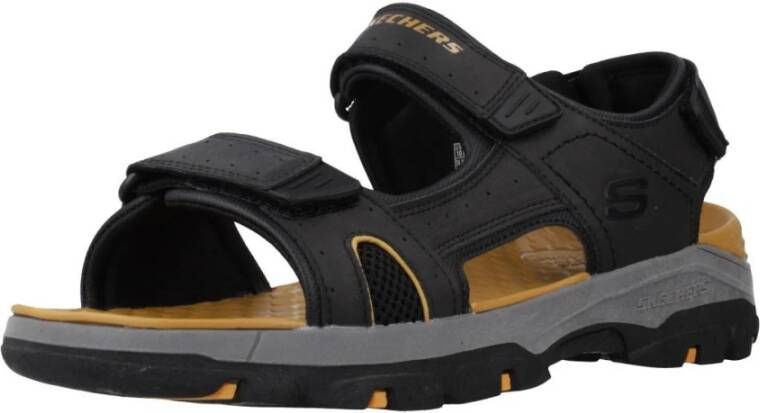 Skechers Tresmen Platte Sandalen Black Heren