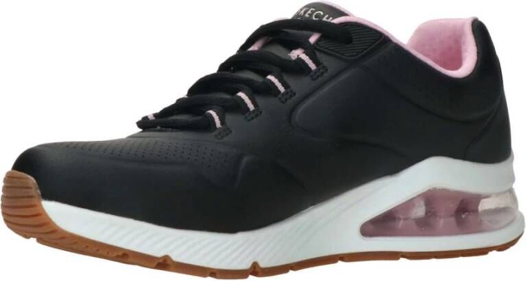 Skechers Uno 2nd Best Sneaker Zwart Roze Zwart Dames