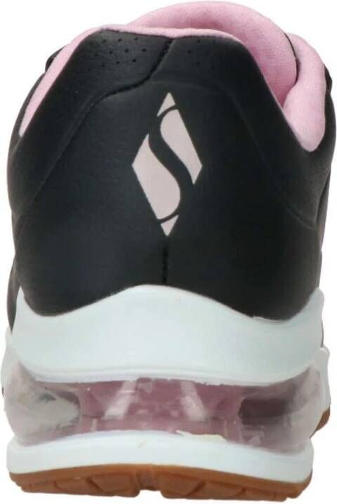 Skechers Uno 2nd Best Sneaker Zwart Roze Zwart Dames