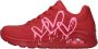 Skechers Sneakers UNO DRIPPING IN LOVE met hart-graffiti-print vrijetijdsschoen lage schoen veterschoen - Thumbnail 82