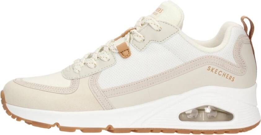 Skechers Trendy Beige Layover Sneakers voor Dames Beige Dames