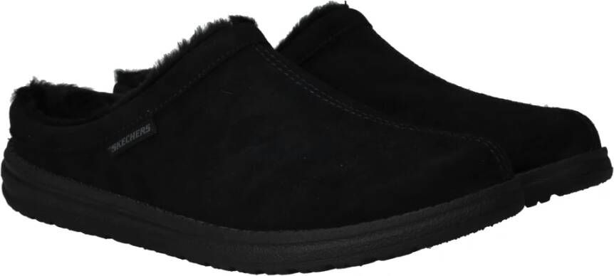 Skechers Warm Comfort Pantoffel Black Heren